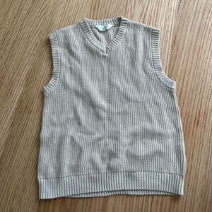 H&M Cream Ribbed Tank Top